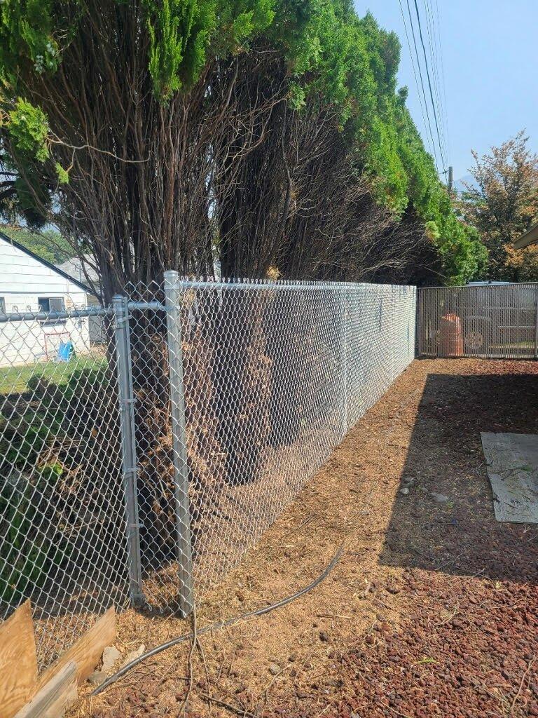 Black Vinyl Chainlink and Galvanized Chainlink Fencing